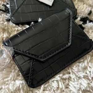 Faux Leather wallet keychain